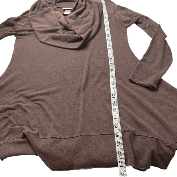 Soft Surroundings Tunic Cowl Neck Women’s Brownish Mauve Size Small Top Career - Picture 9 of 12